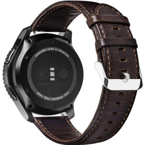 Polar Vantage V3 Leather Strap (Dark Brown)