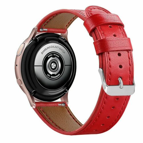 Amazfit Bip 3 (Pro) Modern Leather Strap (Red)