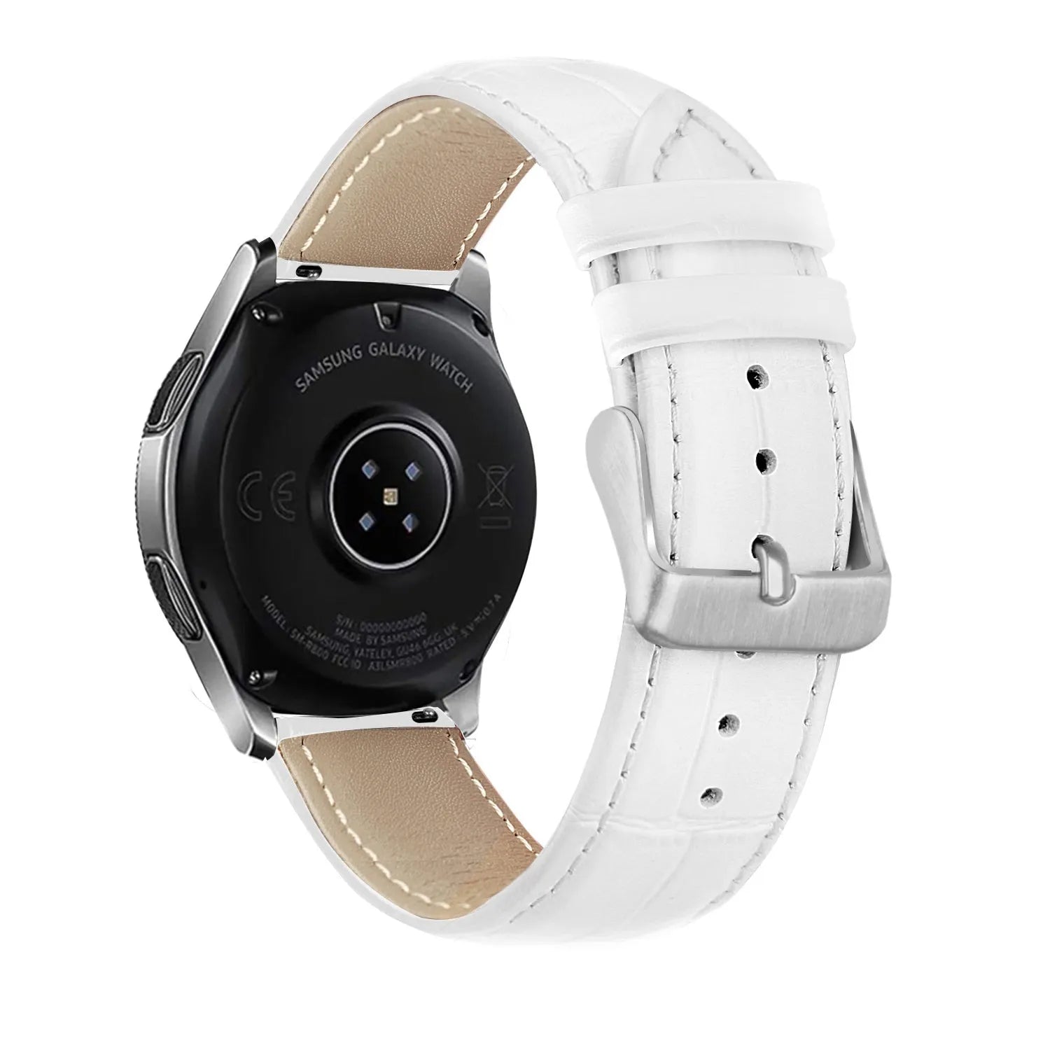 Amazfit GTS 3 Leather Strap Crocodile Grain (White)
