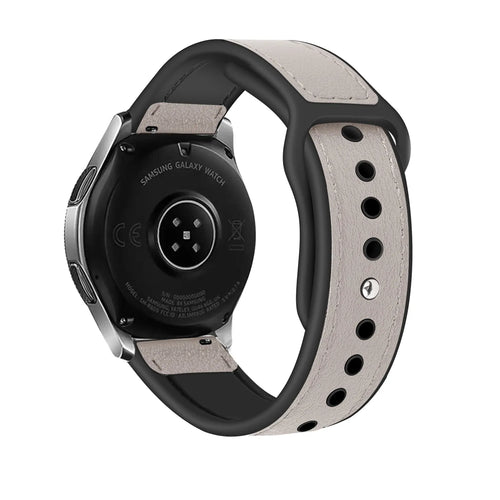 Coros Pace 2 Leather Hybrid Strap (White)