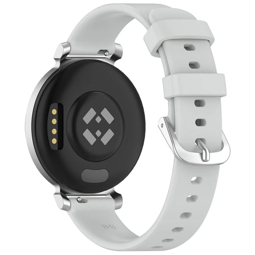 Pebble Round 2 - 14mm Silicone Classic Strap (Light Grey)