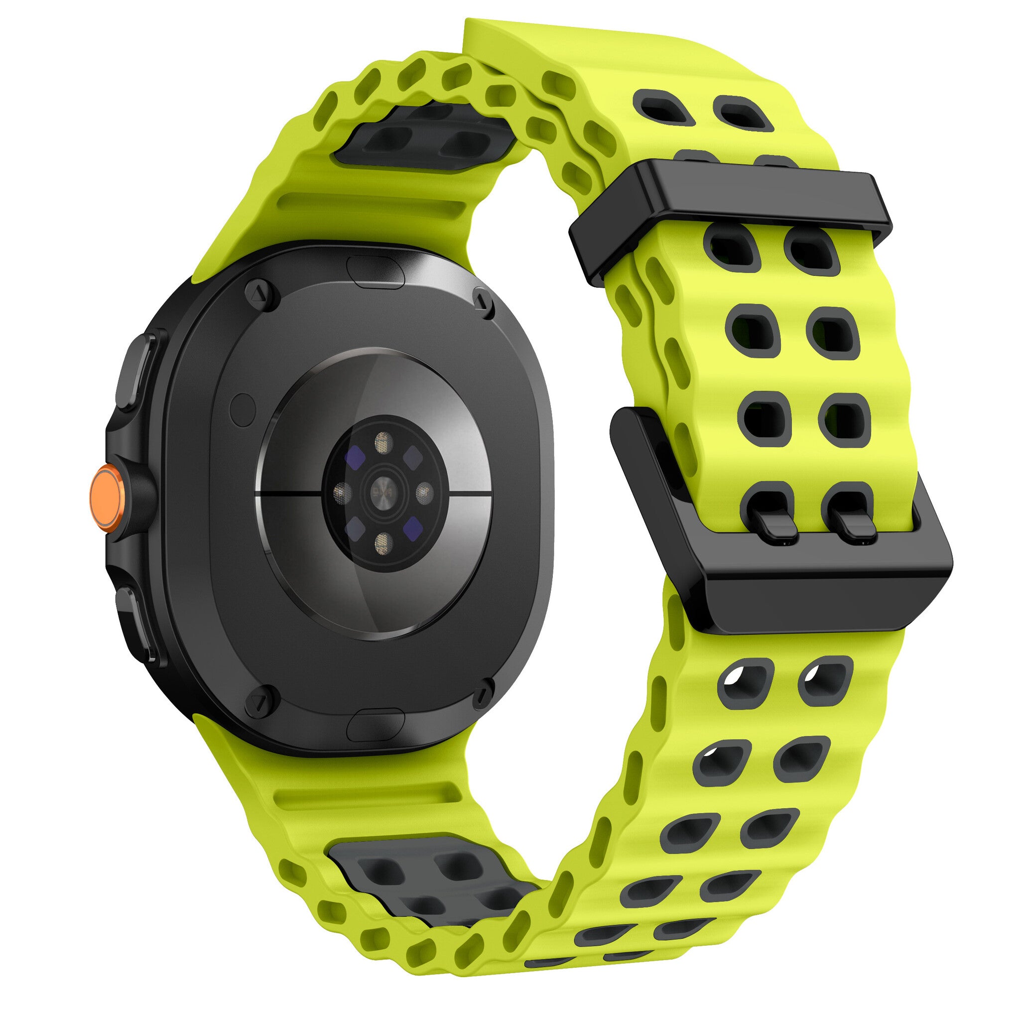 Samsung Galaxy Watch 9 - 44mm Ocean Strap (Lime/Dark Grey)