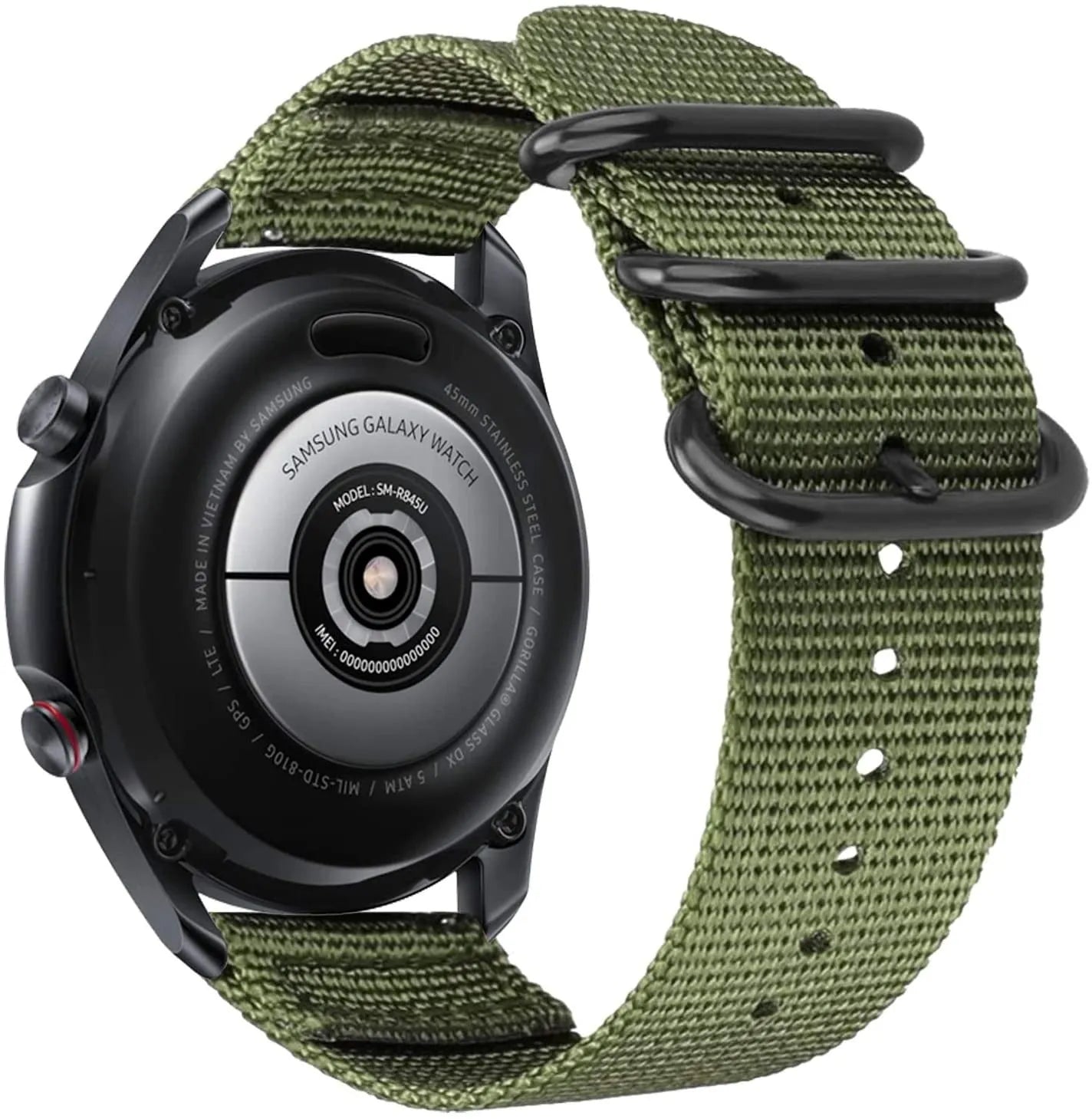 Fossil Gen 4 Explorist (HR) Nylon Strap with Buckle (Green)