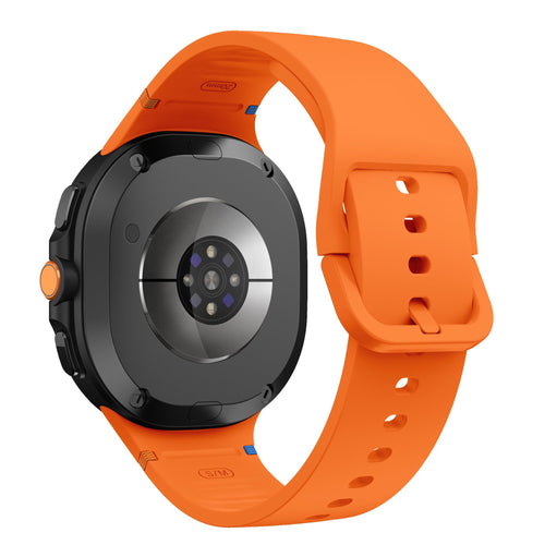 Samsung Galaxy Watch 8 - 44mm Silicone Strap (Orange)