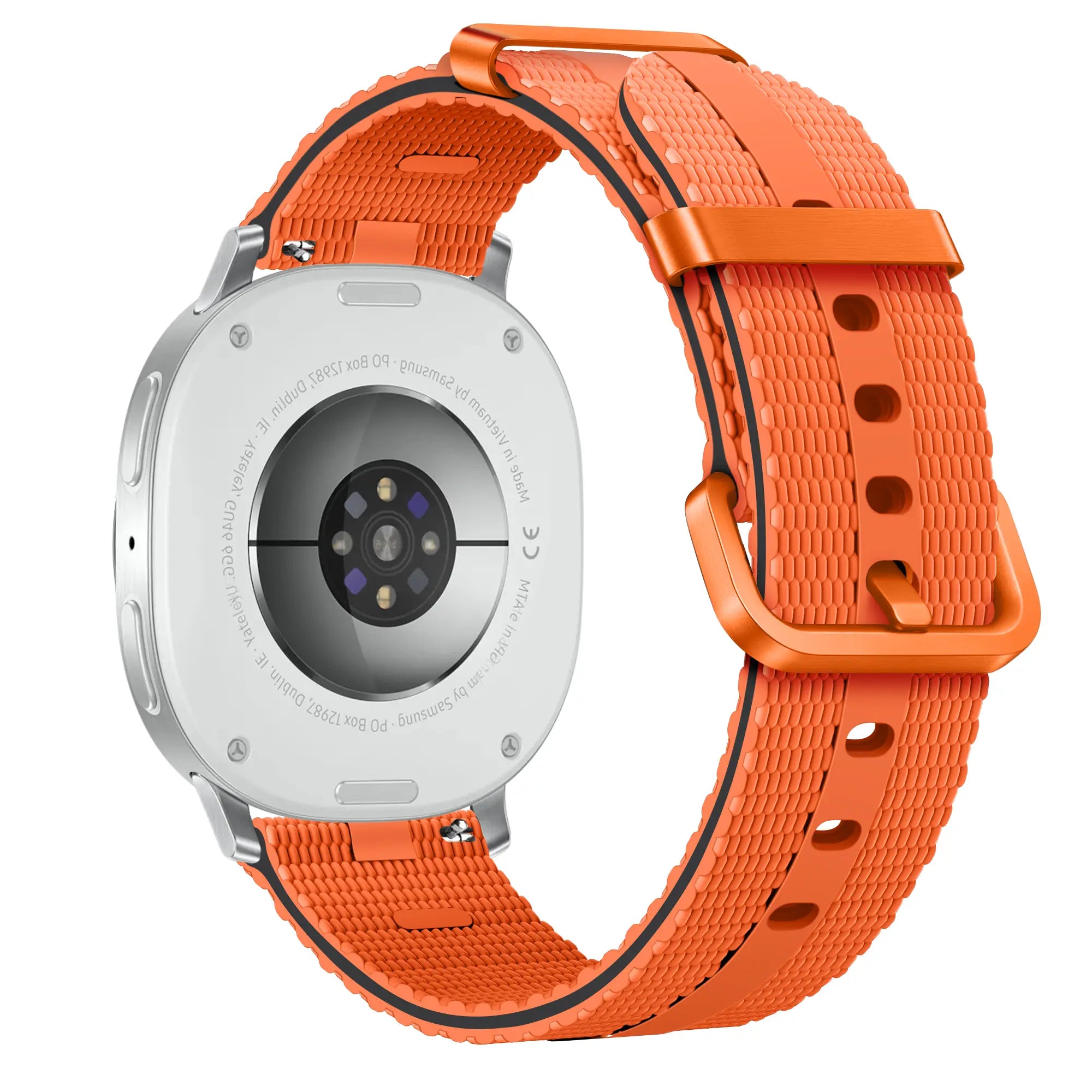 Samsung Galaxy Watch 8 - 44mm Silicone Active Strap (Orange)