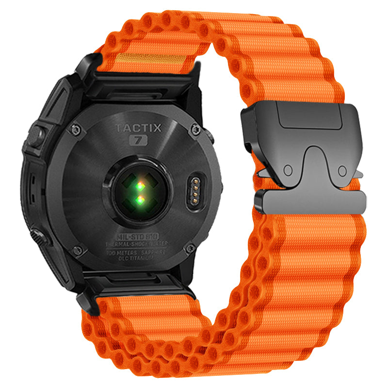 Garmin Fenix 5x / 6x Outdoor Nylon Strap (Orange)