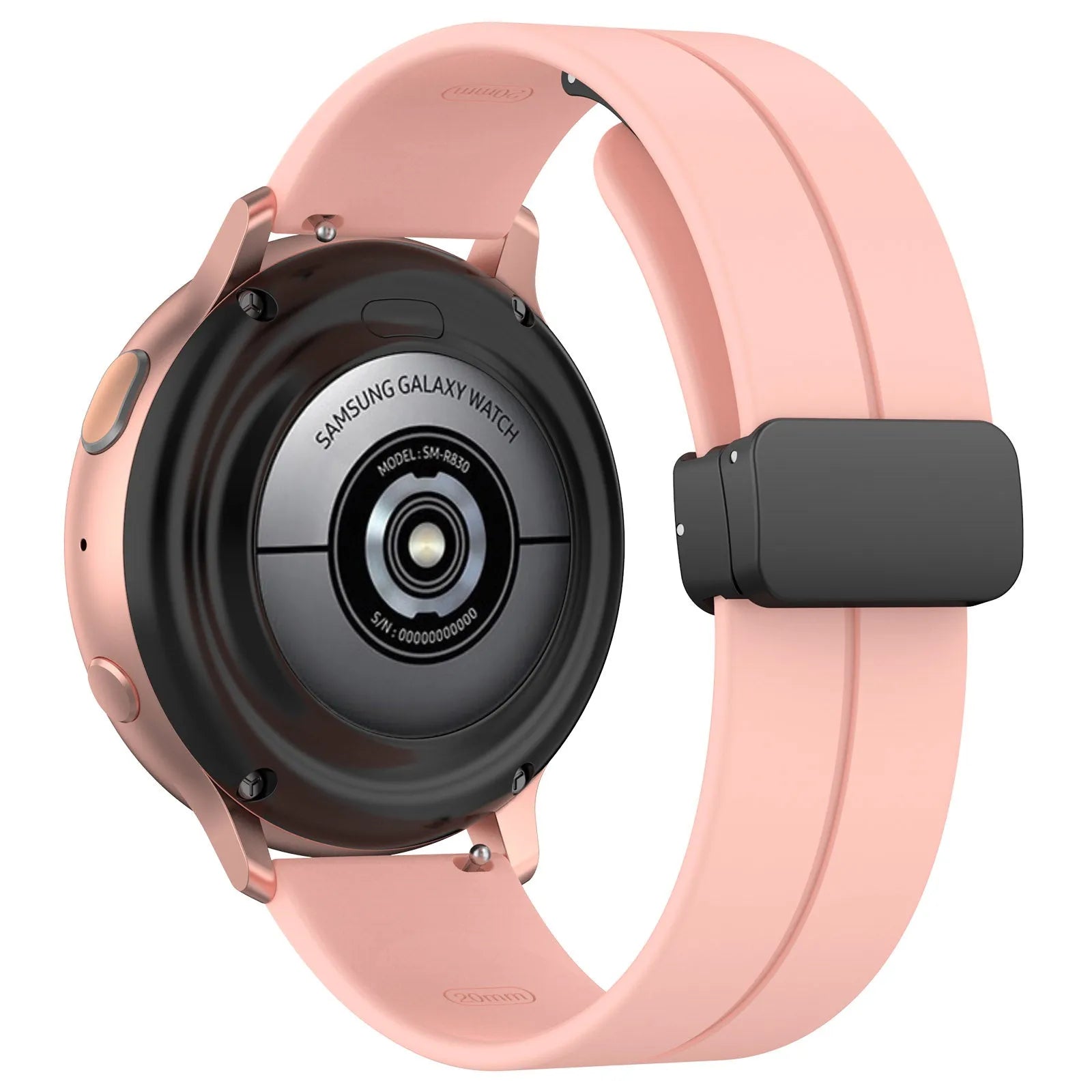 Coros Apex 42mm D-Buckle Silicone Strap (Pink)