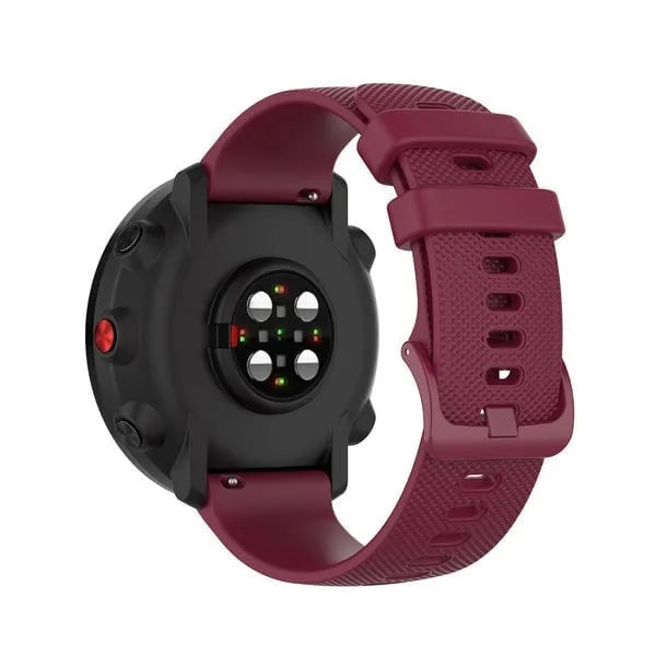 Polar Grit X2 Pro Premium Silicone Strap (Wine Red)