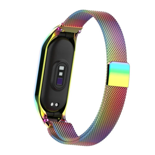 Milanese Strap, on a watch, 3/4 rear view
