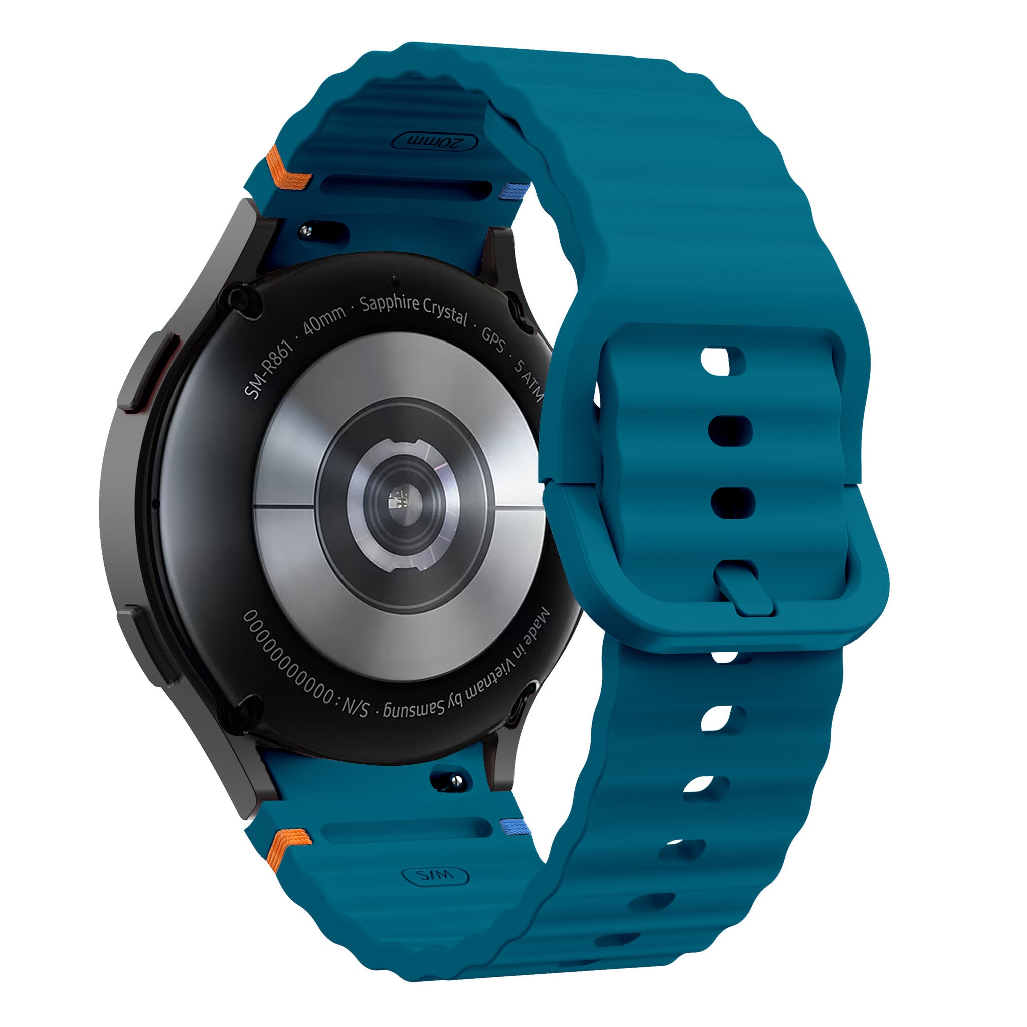 Samsung Galaxy Watch 4 44mm Wave Strap (Greenblue)