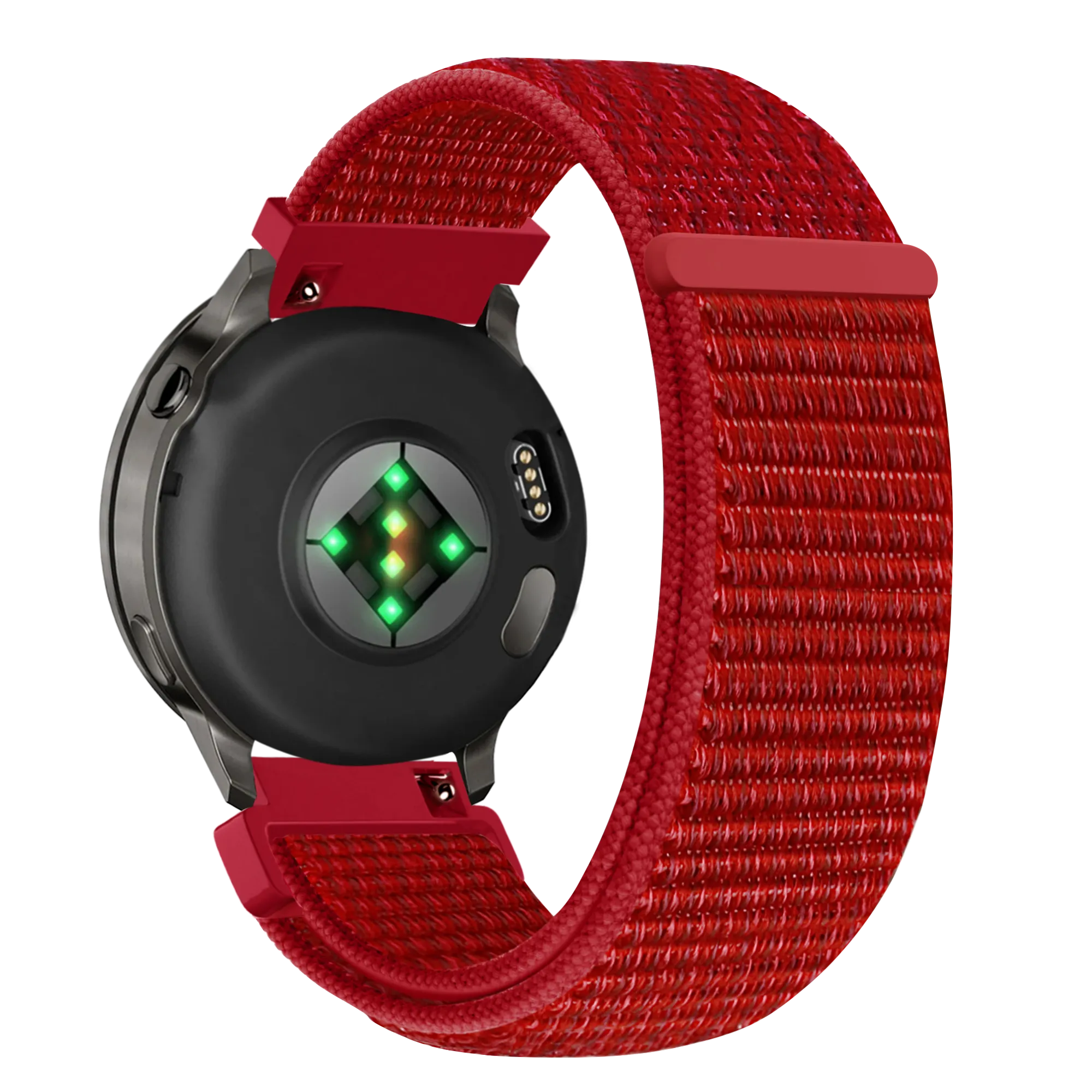 Bandz Garmin Vivomove Luxe Nylon Loop Strap (Red)