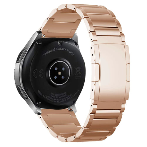 Titanium Strap, rose gold, on a watch, 3/4 rear view