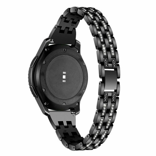 Diamond Steel Strap, on a watch, 3/4 rear view