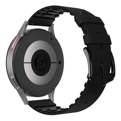 Honor Magic Watch 2 Silicone and Leather Strap (Black)
