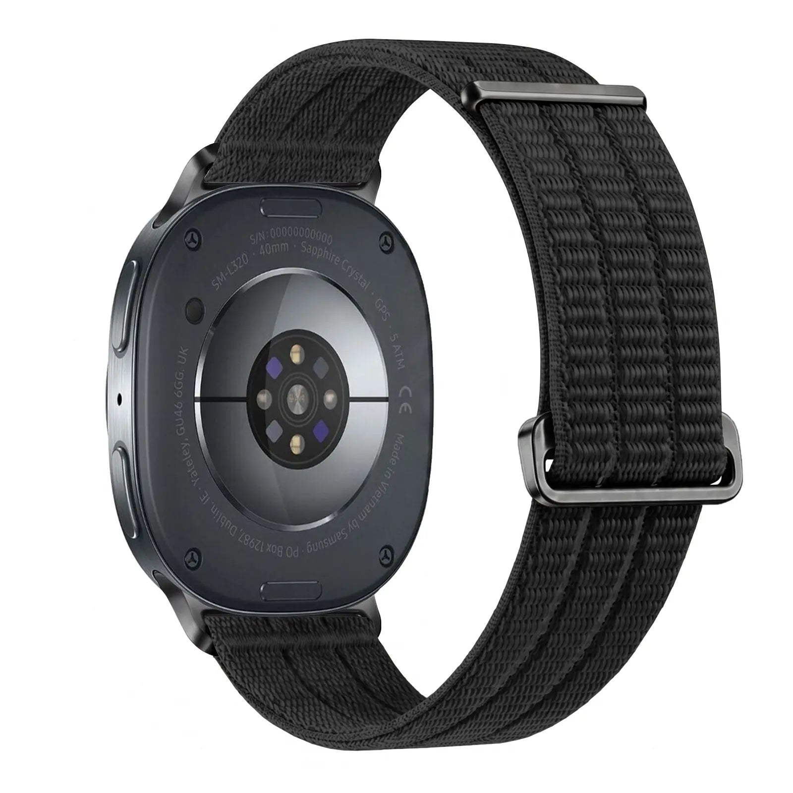 Samsung Galaxy Watch 9 - 44mm Nylon Air Strap (Black)