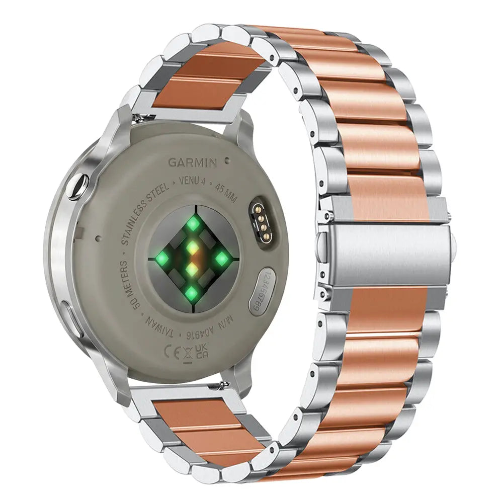 Garmin Forerunner 170 Steel Strap (Silver/Rose Gold)