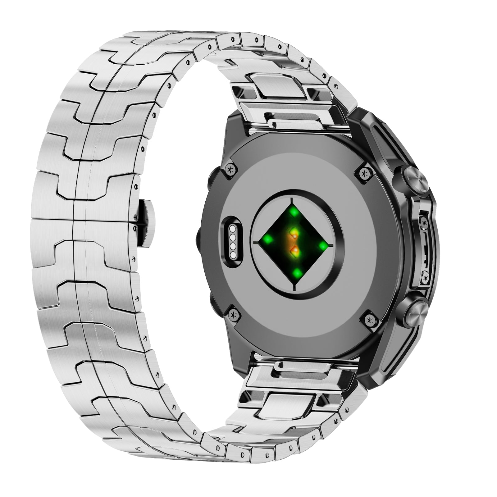 Garmin Forerunner 955 Steel 'Iron' Strap (Silver)