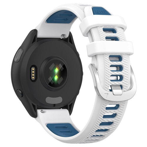 Garmin Vivomove Sport Sport Buckle Strap (White/Blue)