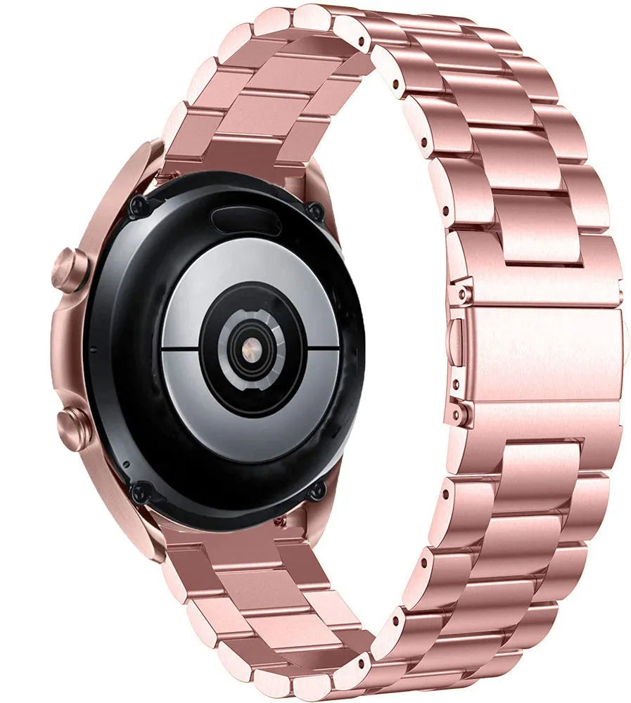 Steel Strap, on a watch, 3/4 rear view