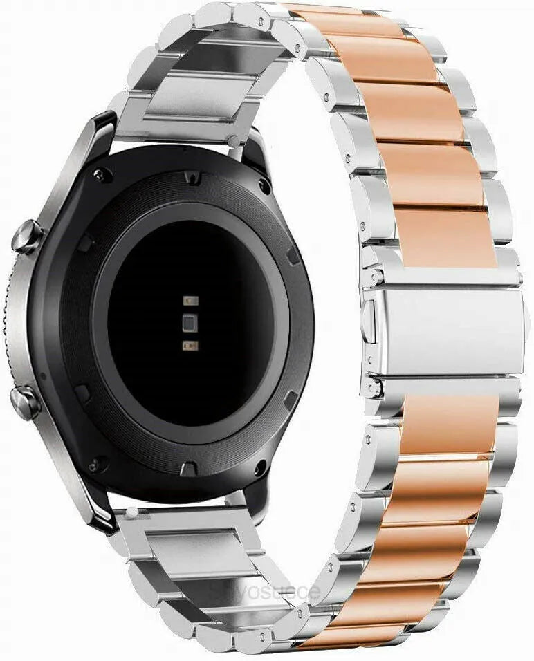 Polar Grit X Steel Strap (Silver/Rose Gold)