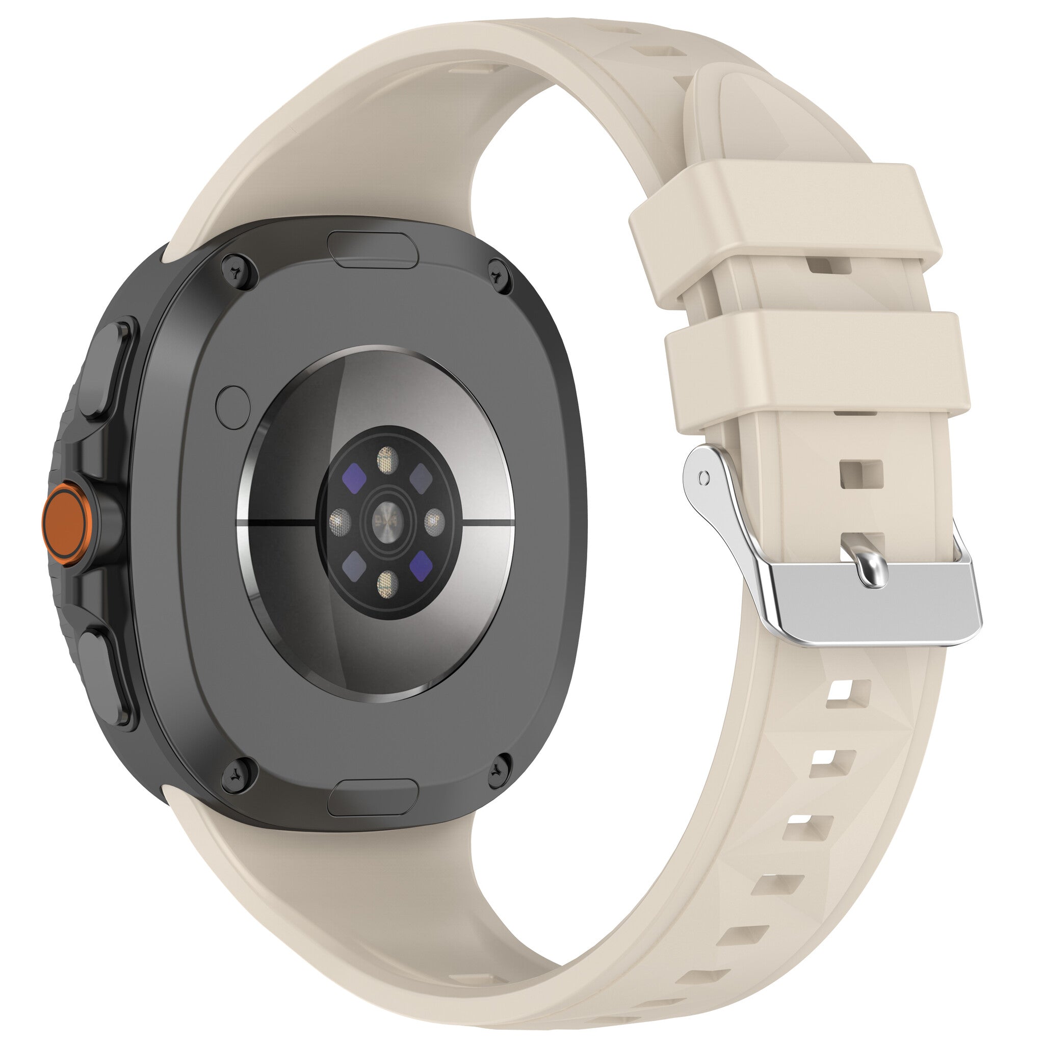 Samsung Galaxy Watch 9 - 44mm Diamond Silicone Strap (Starlight)