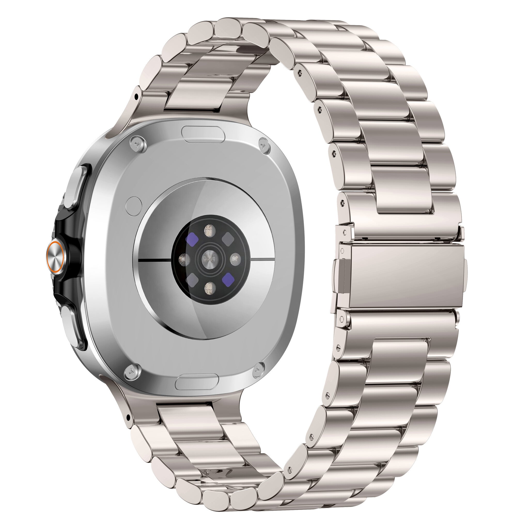 Samsung Galaxy Watch 8 - 44mm Steel Strap (Starlight)