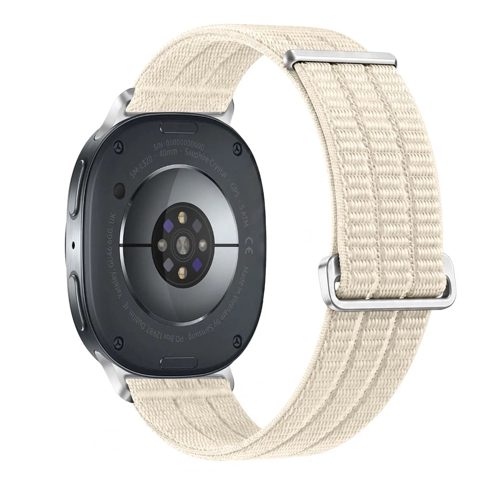 Samsung Galaxy Watch 8 - 44mm Nylon Air Strap (Starlight)