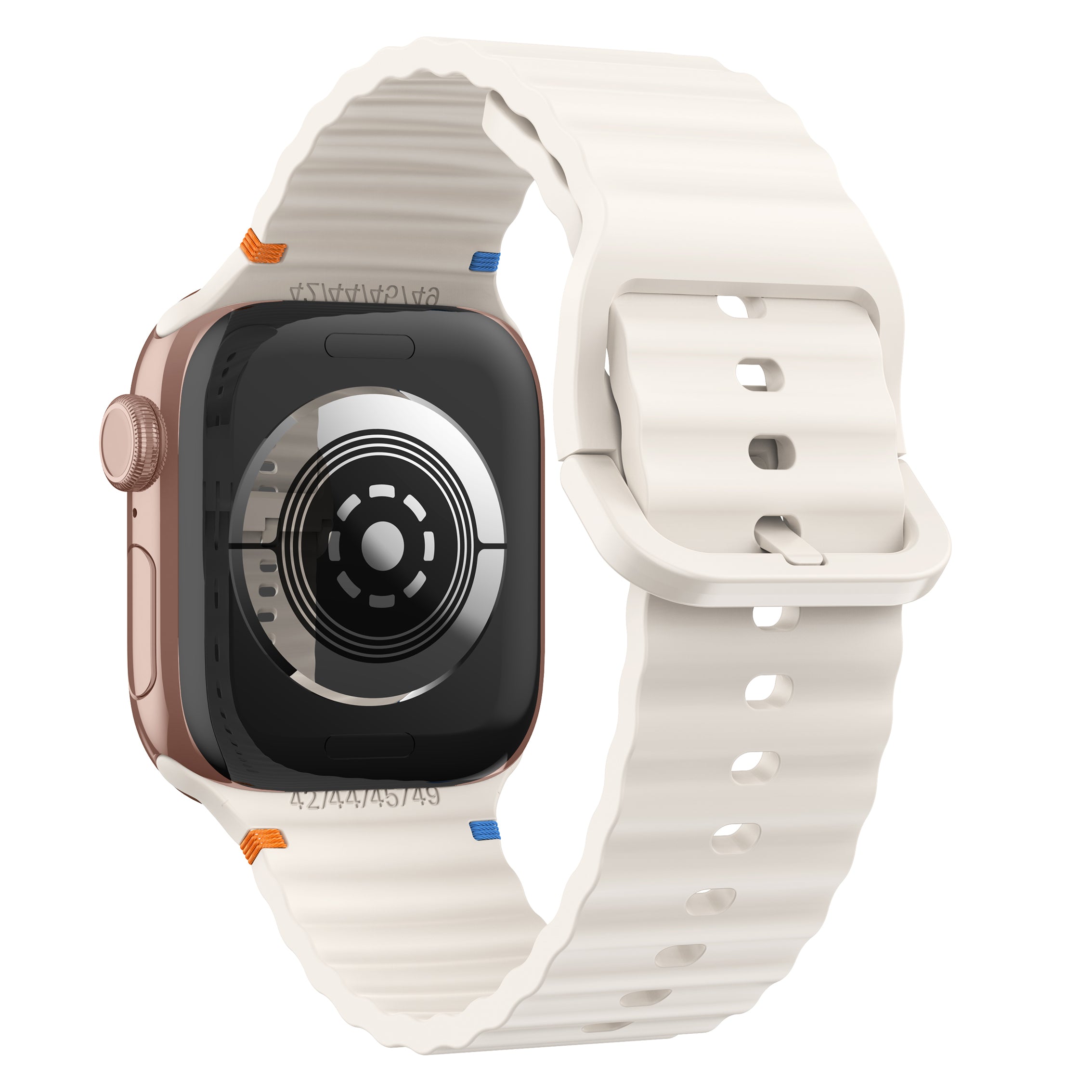 Apple Watch Ultra Wave Silicone Strap (Starlight)