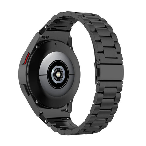 Titanium Strap, black, on a watch, 3/4 rear view