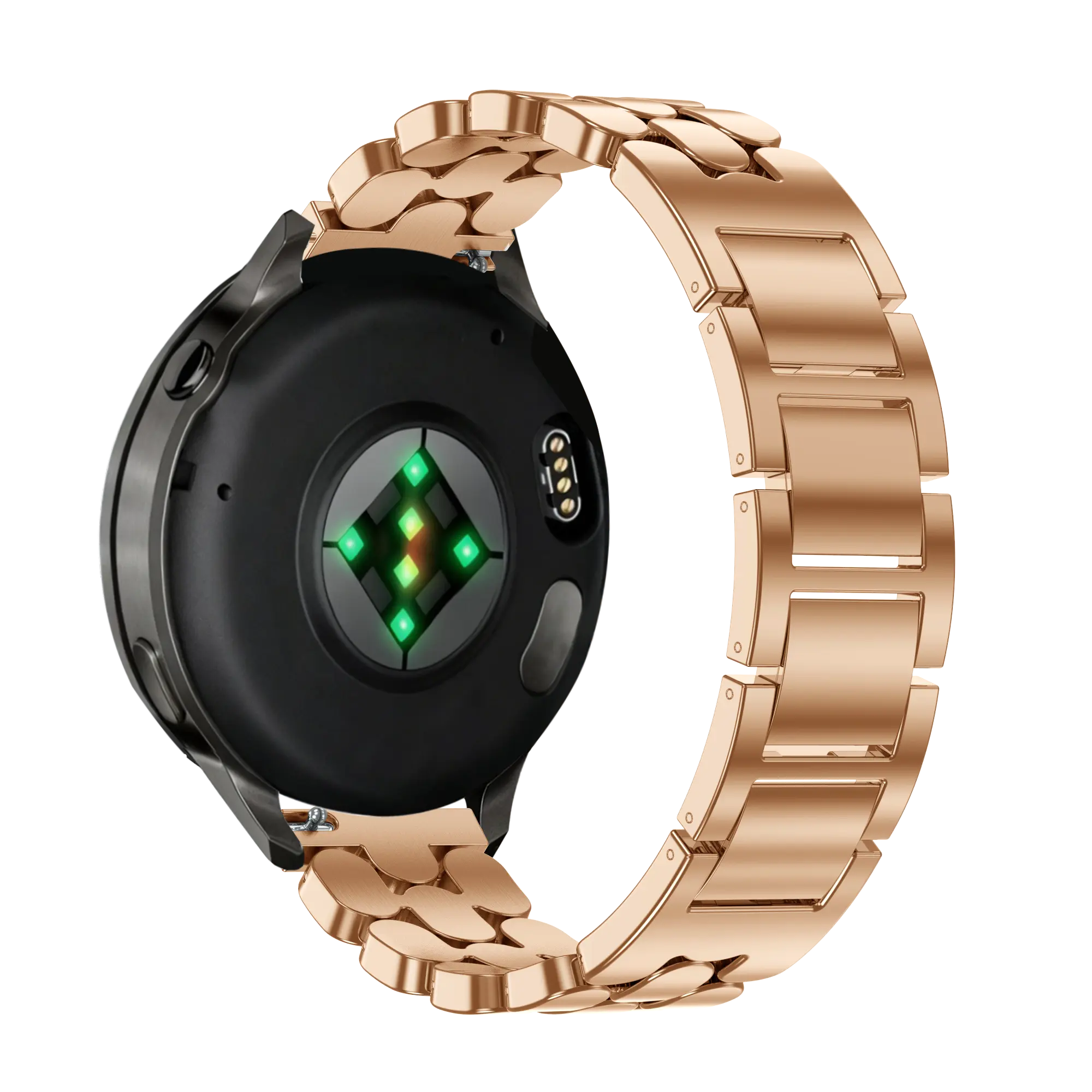 Bandz Garmin Vivomove 3s Steel Strap 'Oval' (Rose Gold)