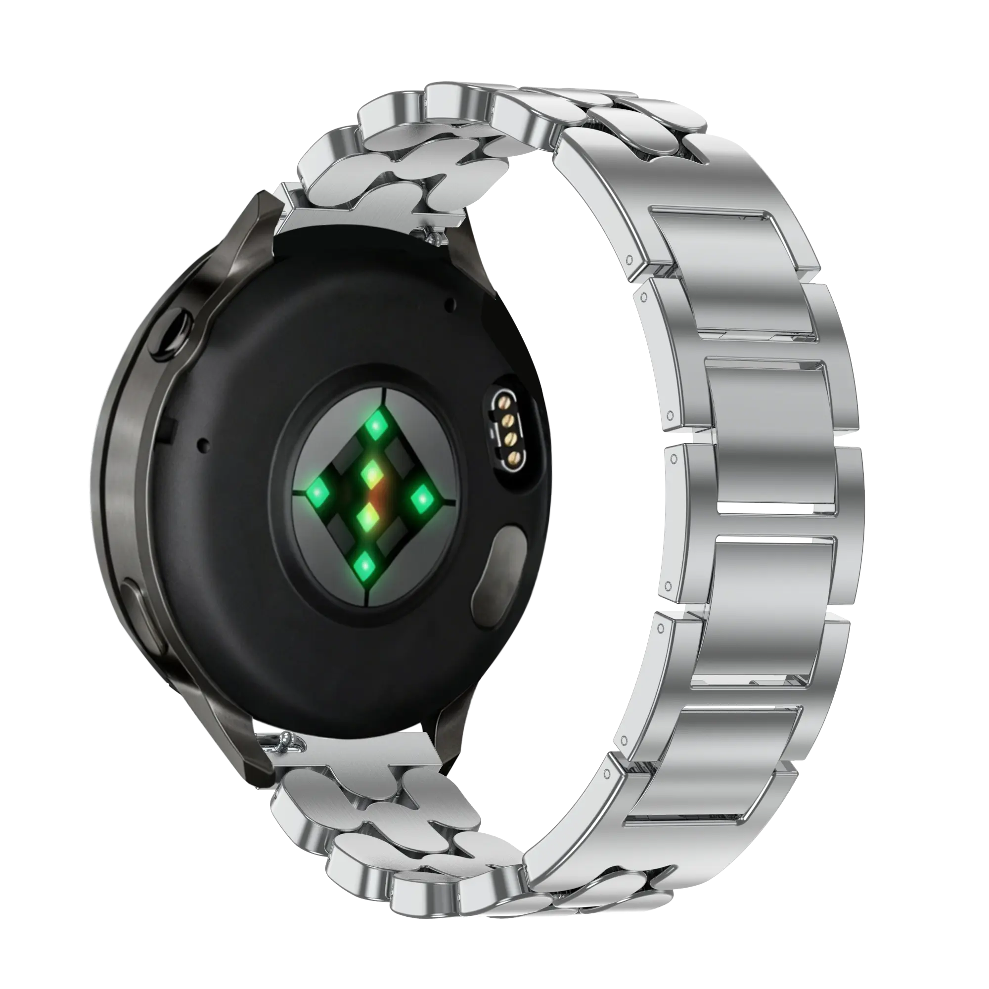 Bandz Garmin Vivomove 3s Steel Strap 'Oval' (Silver)