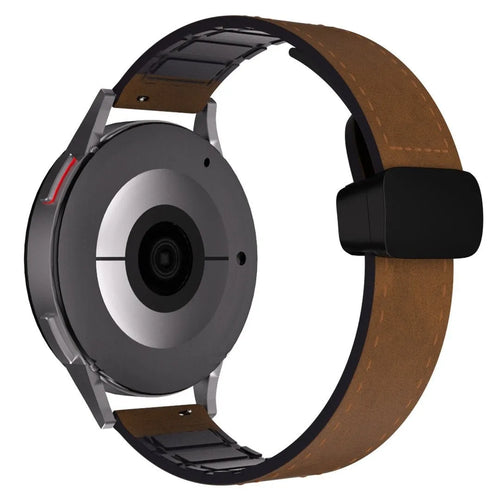Amazfit Bip 6 Leather Strap with D-Buckle (Dark Brown)