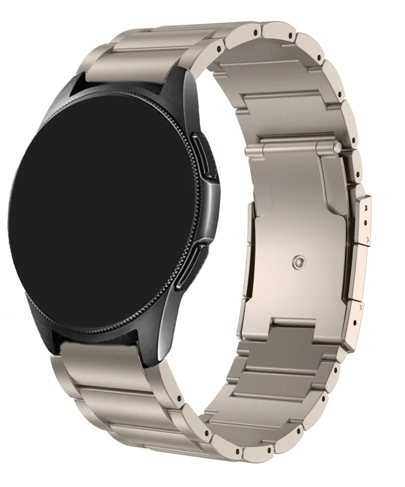 Titanium Strap, on a watch, 3/4 rear view