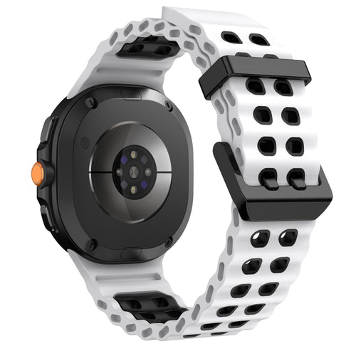Samsung Galaxy Watch 8 - 44mm Ocean Strap (White/Black)