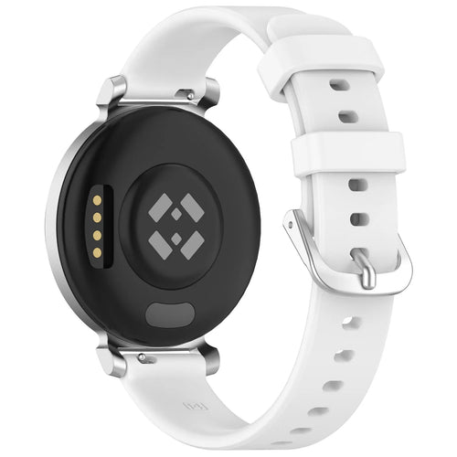 Pebble Round 2 - 14mm Silicone Classic Strap (White)
