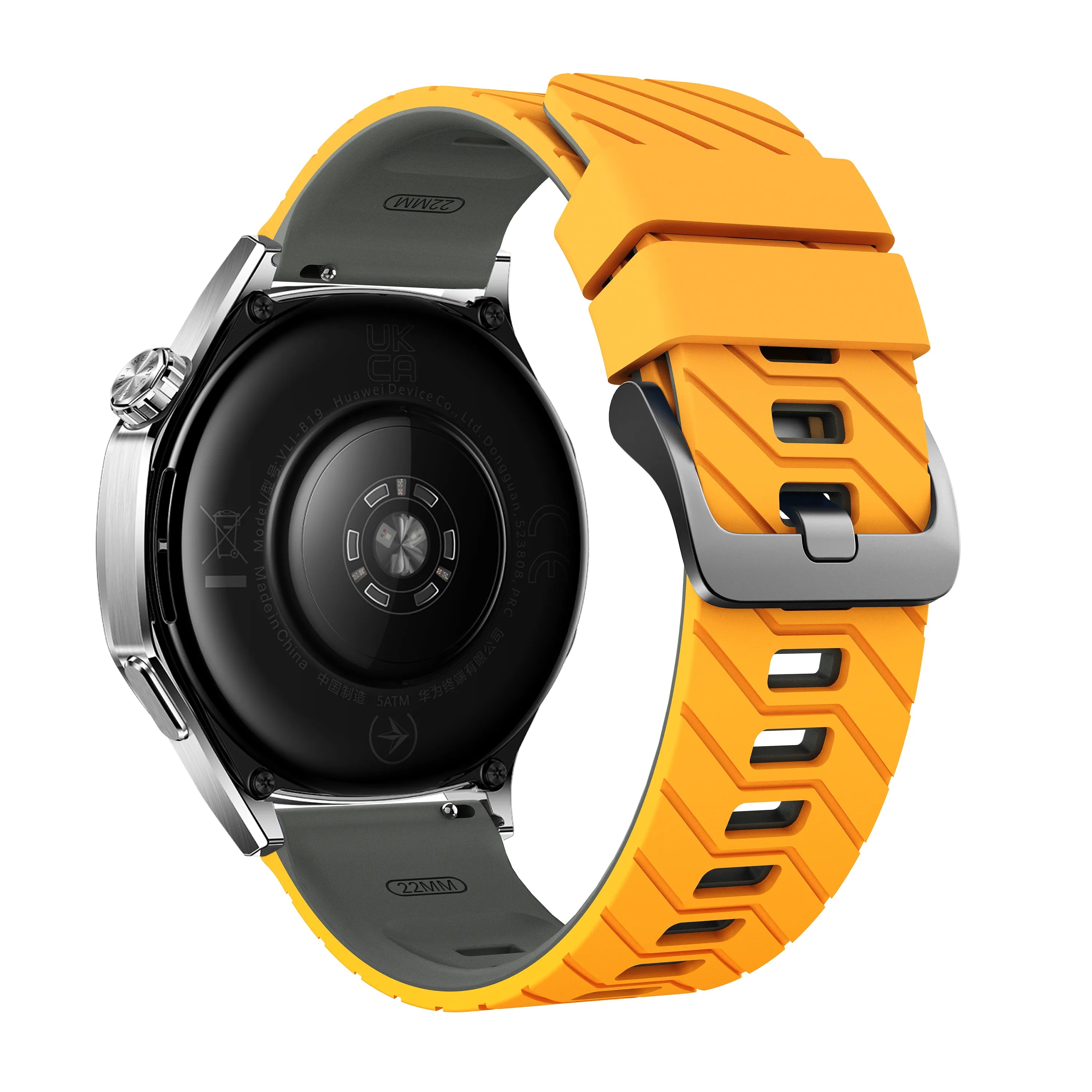 Huawei Watch GT 6 - 46mm Twill Sport Strap (Dark Yellow/Grey)