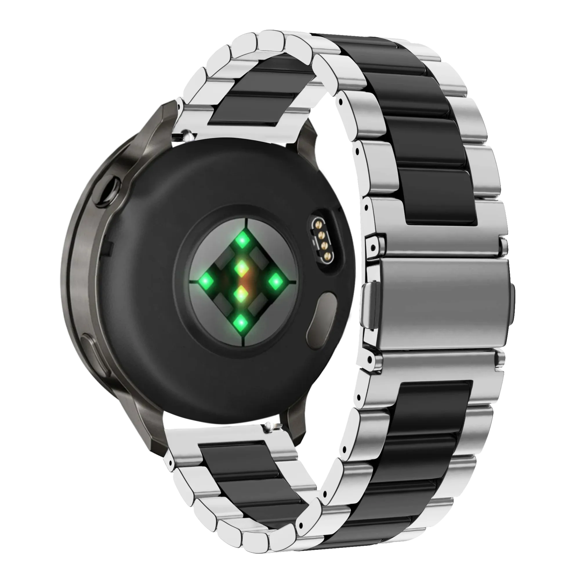Bandz Garmin Approach S42 Steel Strap 'Classic' (Silver/Black)