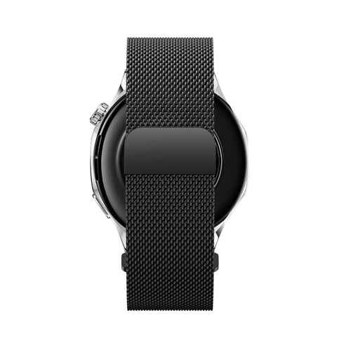 Bandz Oozoo Smartwatch 20mm Milanese Strap 'Easy Fit' (Black)