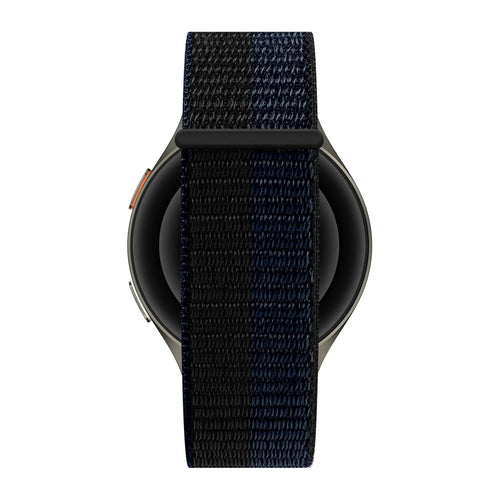 Bandz Fossil Gen 6 - 44mm Nylon Strap 'Easy Fit' (Black/Blue)