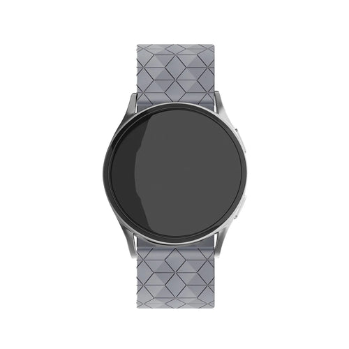 Oppo Watch X3 Silicone Strap Hexagons (Grey)
