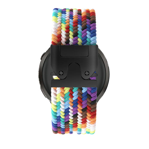 Bandz Garmin Vivoactive 4s Braided Strap 'Parachute' (Rainbow)