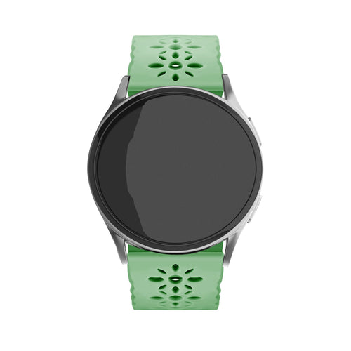 Withings ScanWatch Nova Patterned Silicone Strap (Green)