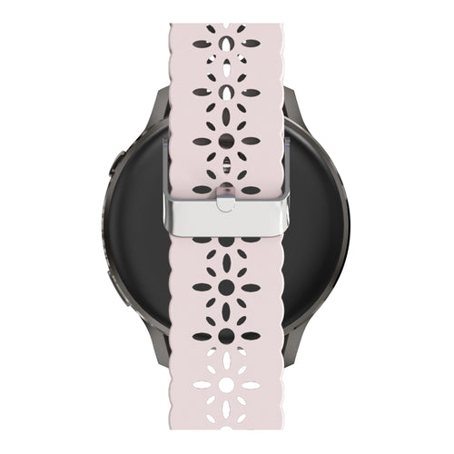 Bandz Garmin Vivomove 3 Silicone Strap 'Lace' (Pink)