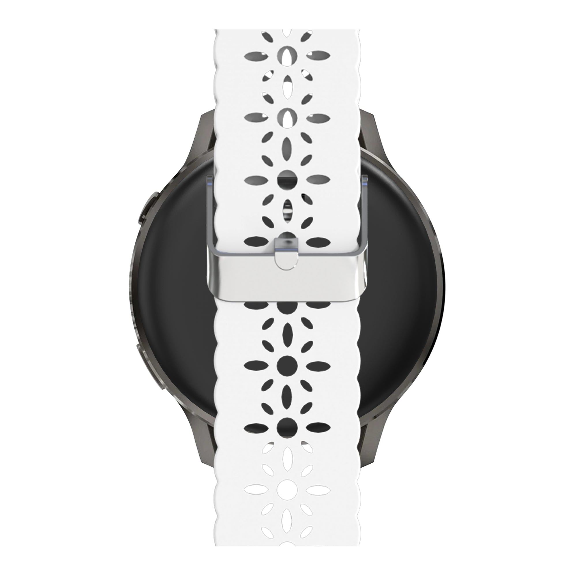 Bandz Garmin Vivomove 3 Silicone Strap 'Lace' (White)