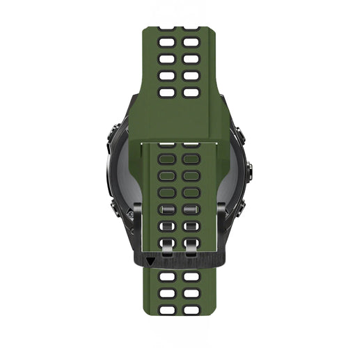 Bandz Garmin Fenix 8 Pro - 51mm Buckled Sport Strap (Green/Black)