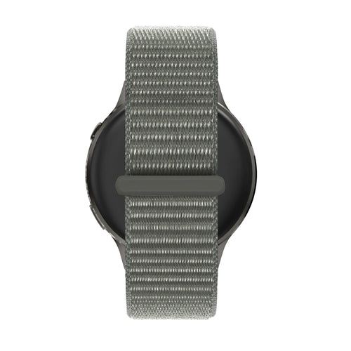 Bandz Garmin Forerunner 570 - 47mm Nylon Loop Strap (Grey-Green)