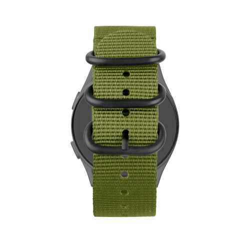 Bandz Huawei Watch GT 6 - 46mm Nylon Strap with Buckle (Green)