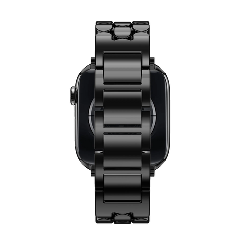 Bandz Apple Watch Steel Strap 'Oval' (Black)