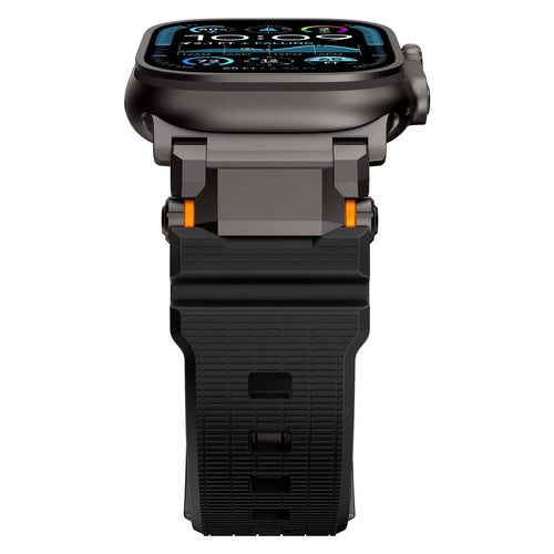Apple Watch 'Adventurer' Silicone Strap (Black with Black)