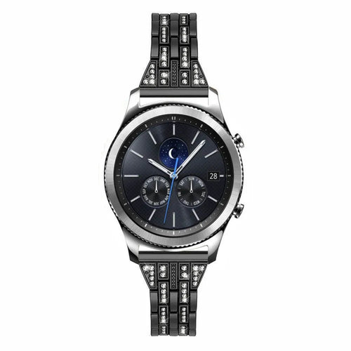 Diamond Steel Strap, on a watch, direct front view